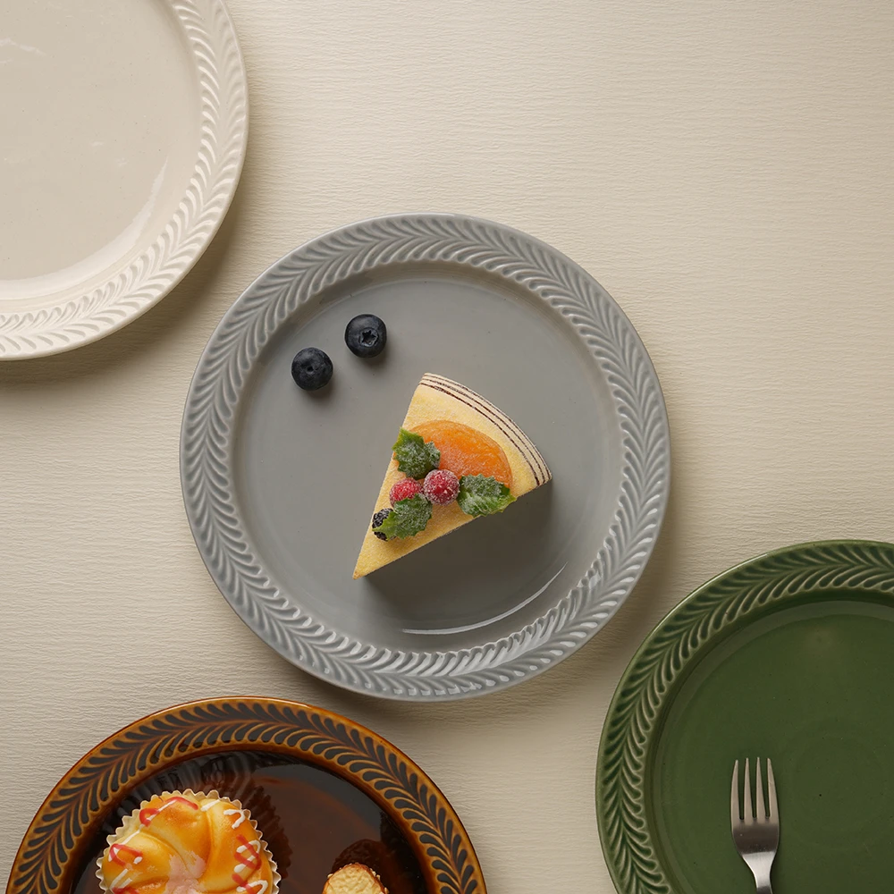 HASAMI-YAKI/波佐见烧翔芳窑迷迭香系列SHOHO盘长方盘汤钵盘子