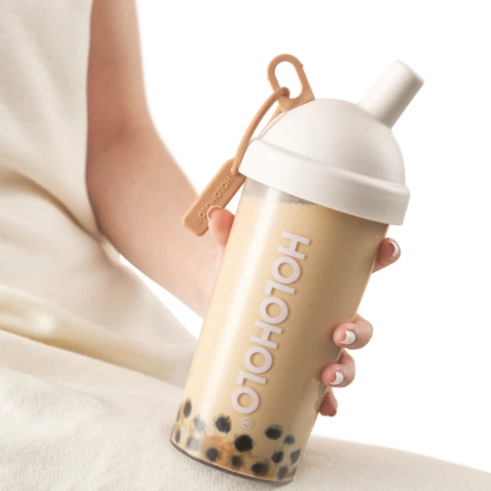 HOLOHOLO粗吸管珍珠奶茶进口母婴tritan夏季水杯便携可爱