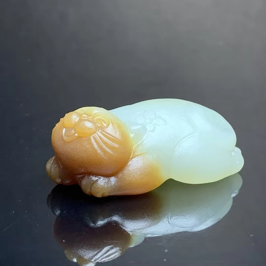 【豫人豫品】天然和田玉吊坠高端珠宝手工精雕挂件毛货定制j1843