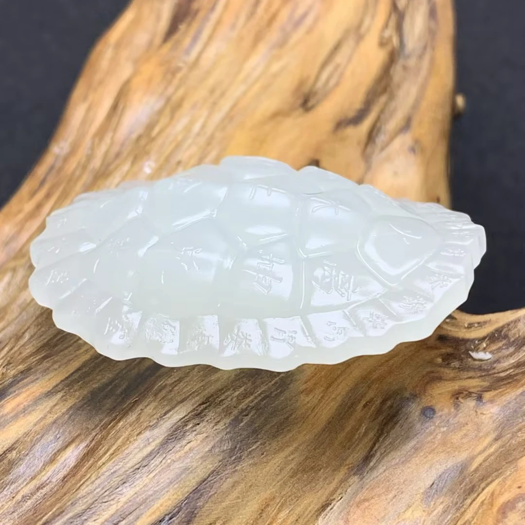 【豫人豫品】和田玉羊脂白晴龟甲J1849