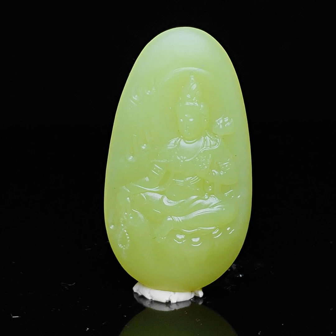 【豫人豫品】天然和田玉吊坠高端珠宝手工精雕挂件毛货定制C3296