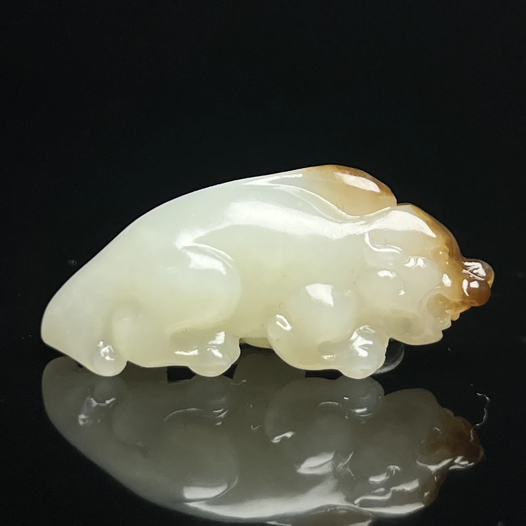【豫人豫品】天然和田玉吊坠高端珠宝手工精雕挂件毛货定制C676