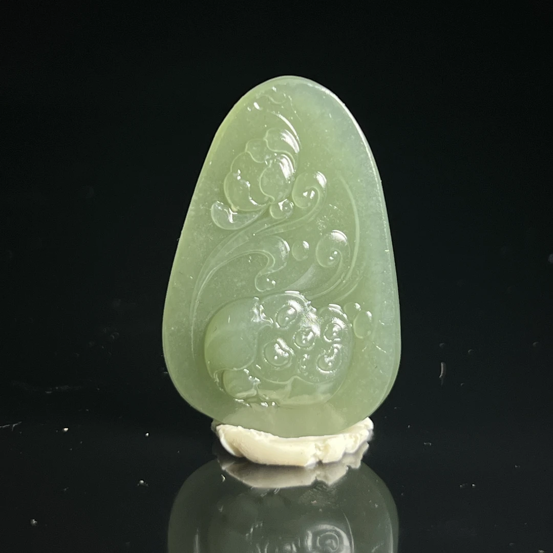 【豫人豫品】天然和田玉吊坠高端珠宝手工精雕挂件毛货定制c3077