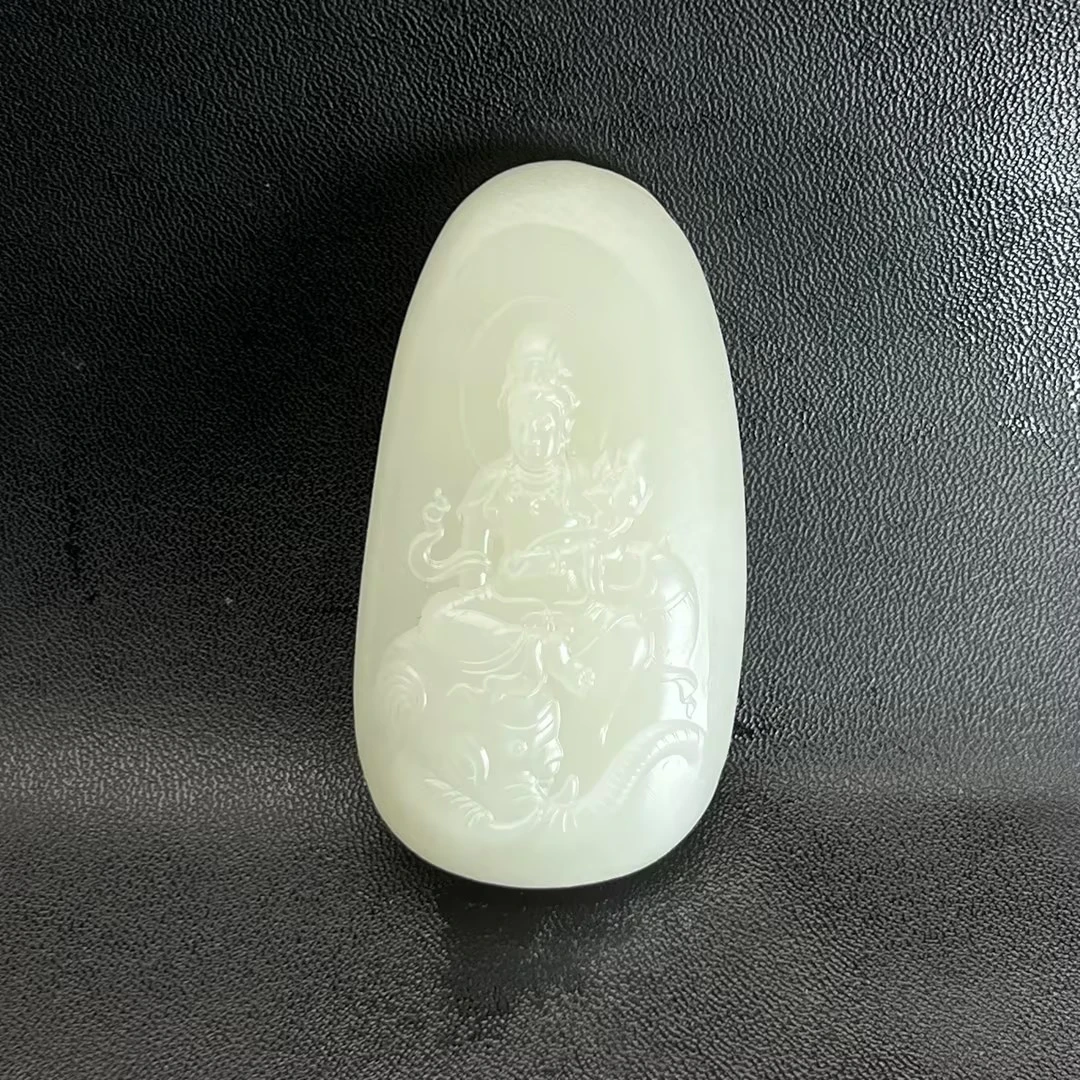 【豫人豫品】天然和田玉吊坠高端珠宝手工精雕挂件毛货定制C2996
