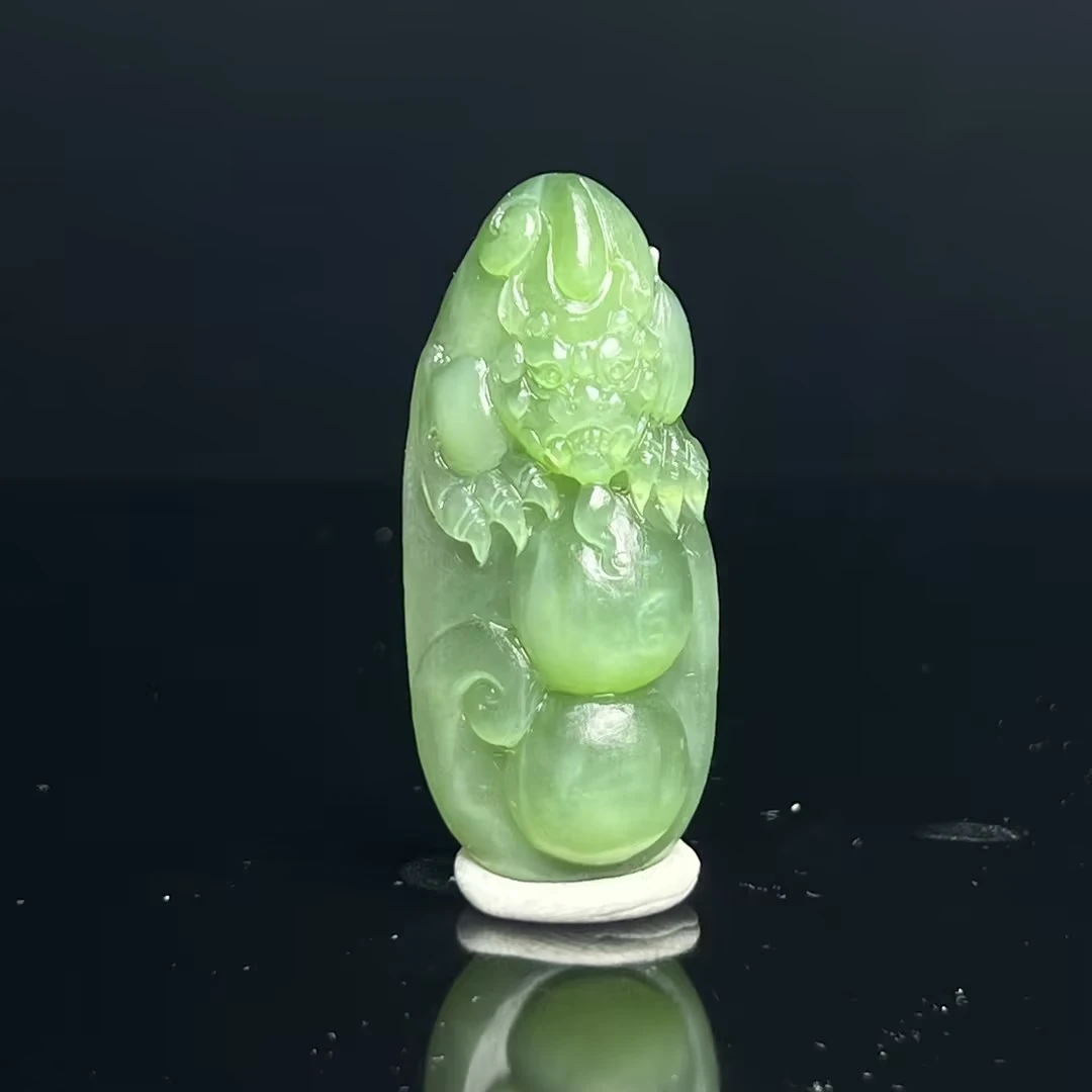 【豫人豫品】天然和田玉吊坠高端珠宝手工精雕挂件毛货定制C2811