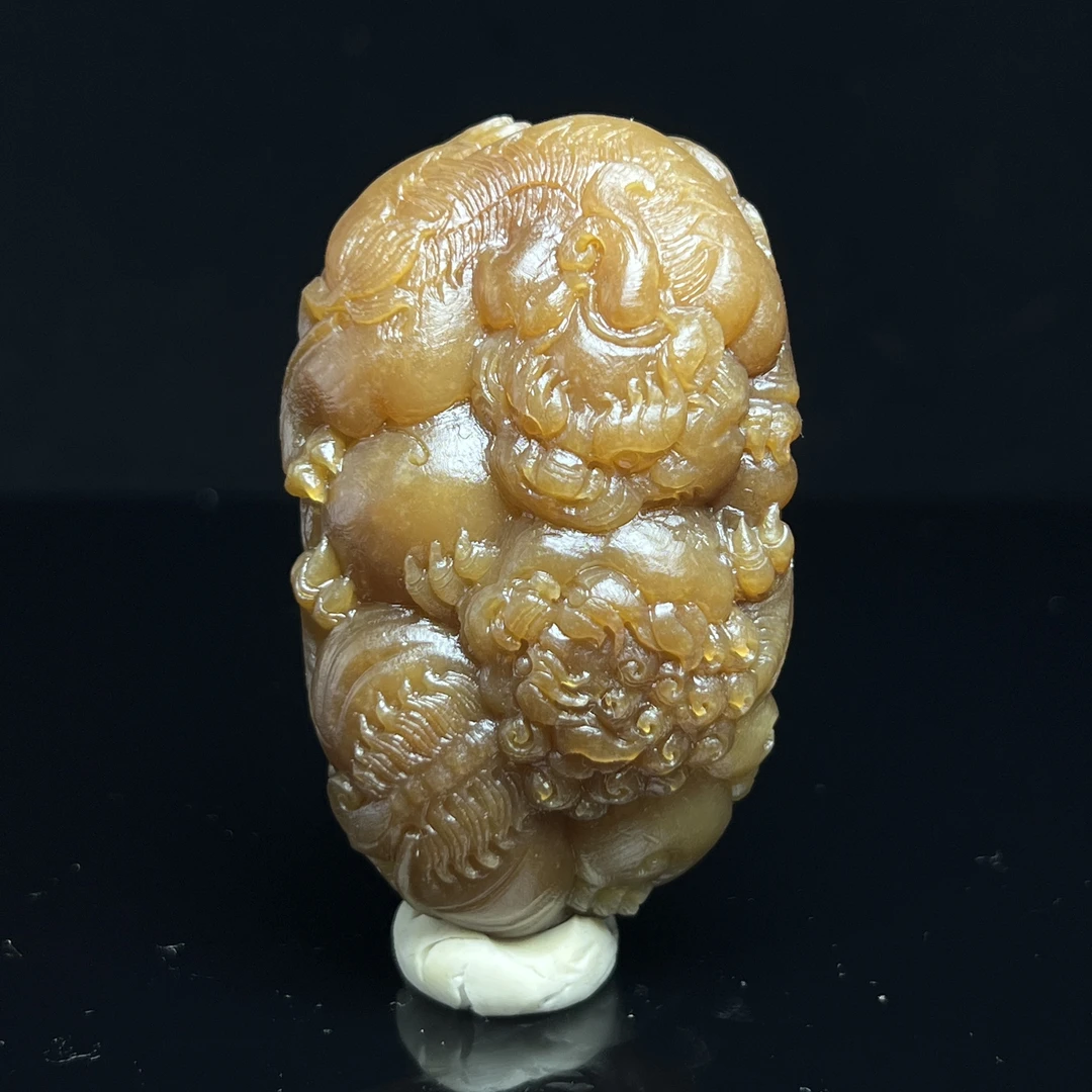【豫人豫品】天然和田玉吊坠高端珠宝手工精雕挂件毛货定制c3131