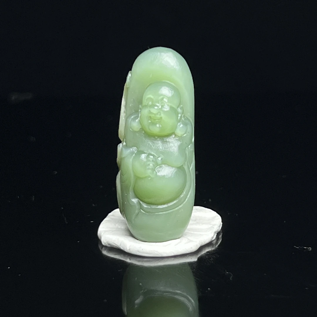 【豫人豫品】天然和田玉吊坠高端珠宝手工精雕挂件毛货定制C2554