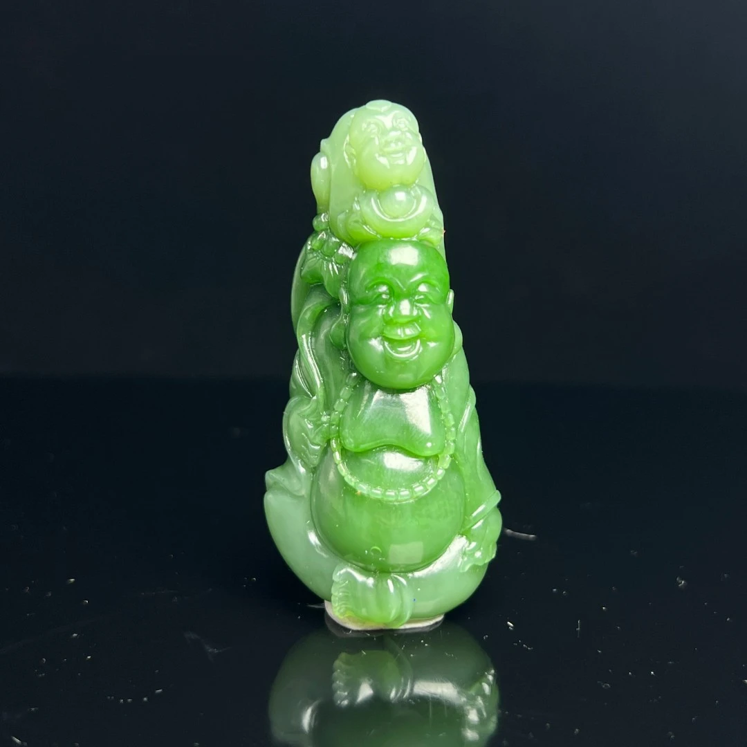 【豫人豫品】天然和田玉吊坠高端珠宝手工精雕挂件毛货定制C2452