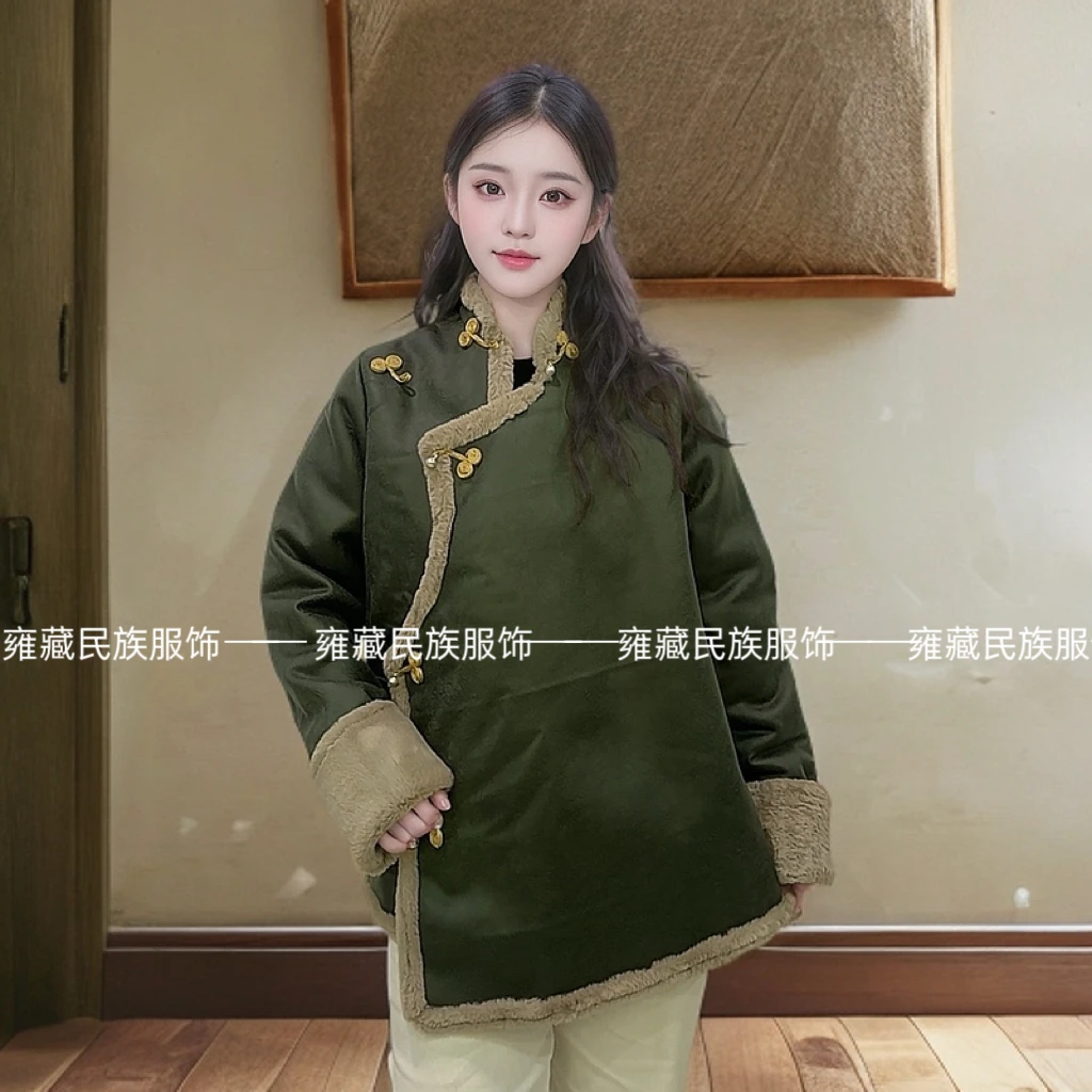 （特价处理）冬季女生藏装加毛加厚外套民族服饰藏式外套