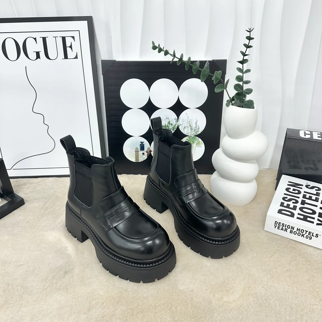 【与然良品】518爆款百搭时尚休闲{大棉}烟筒靴D