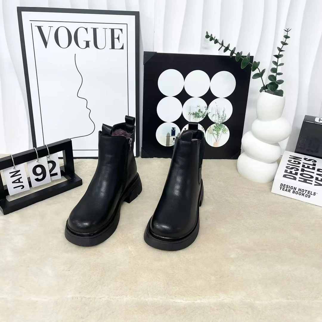 新款气质休闲百搭女士{羊毛}烟筒靴A/LZK/918-10