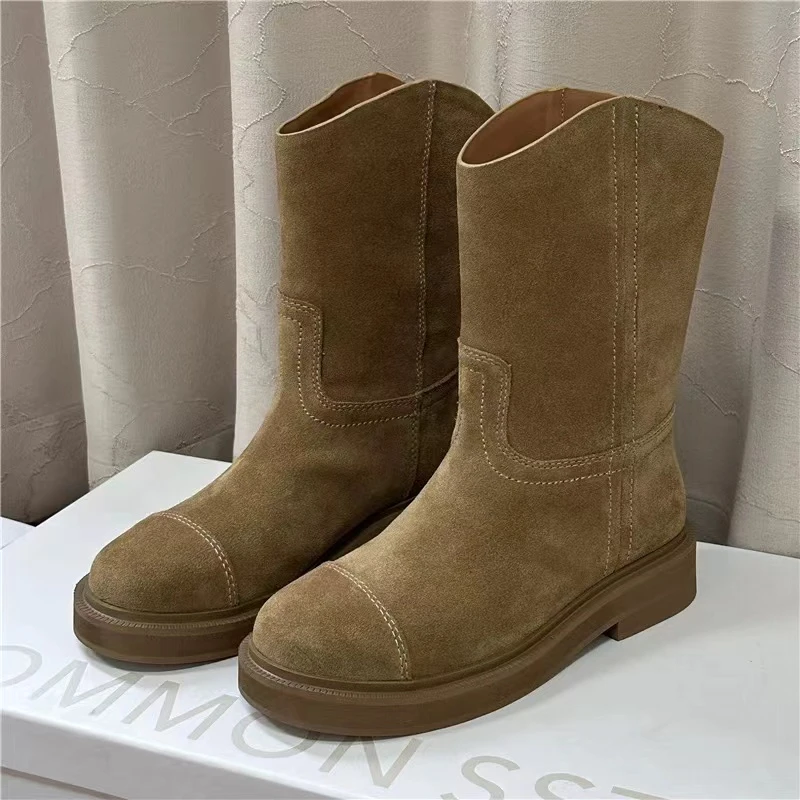 【与然良品】7280-06爆款百搭时尚短靴D