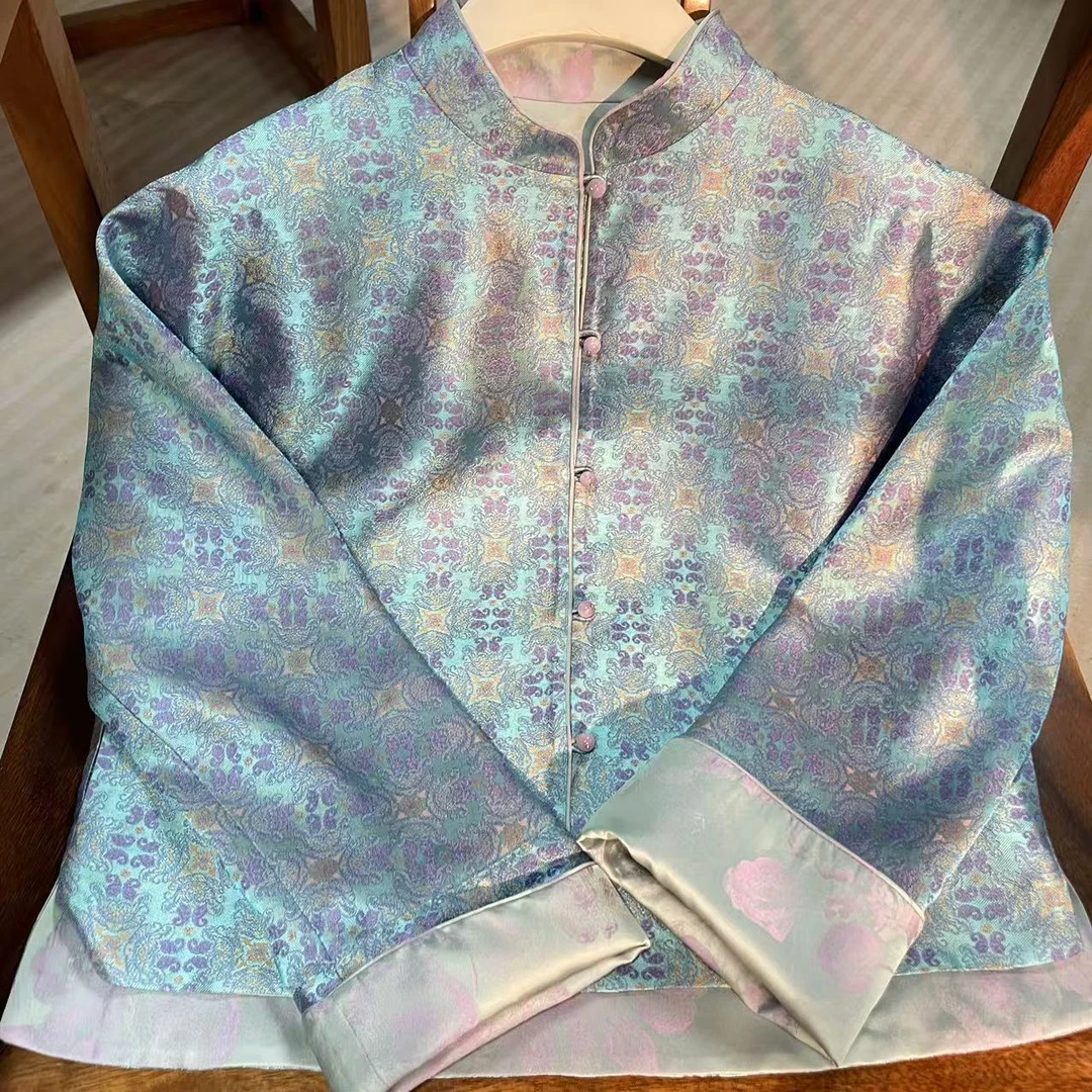 锦丝院整点福利【空谷幽兰】宋锦外套时尚轻奢百搭外套WTC67180161