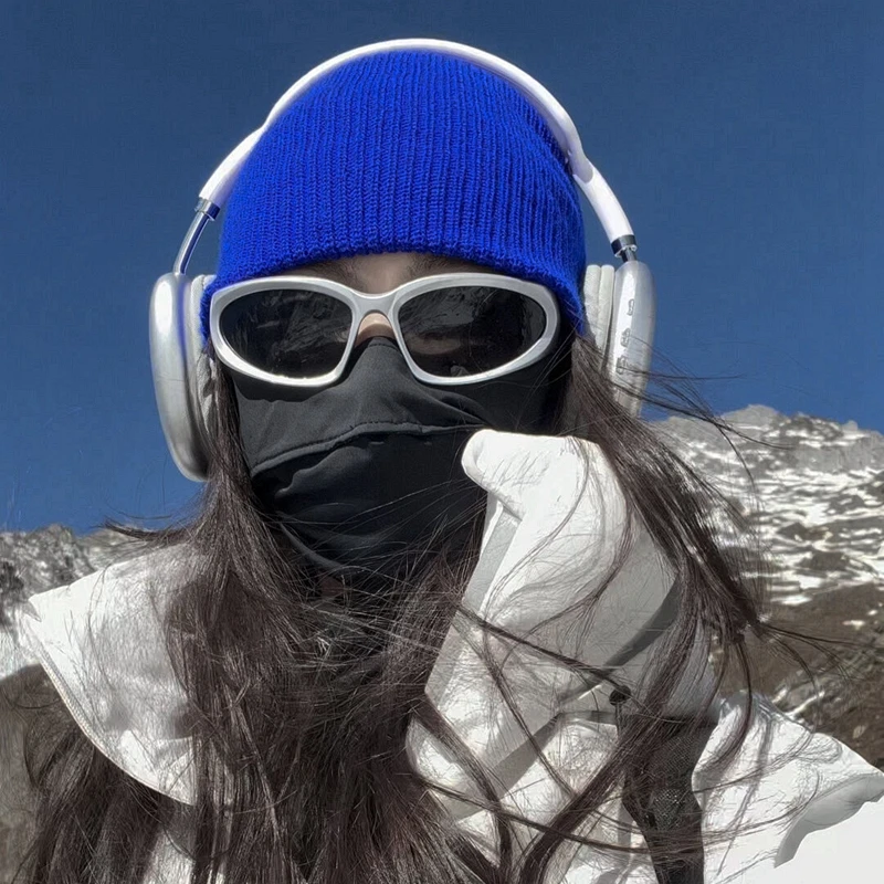 韩版秋冬骑行眼镜女银灰色雪地防风墨镜男款潮辣妹凹造型太阳眼镜