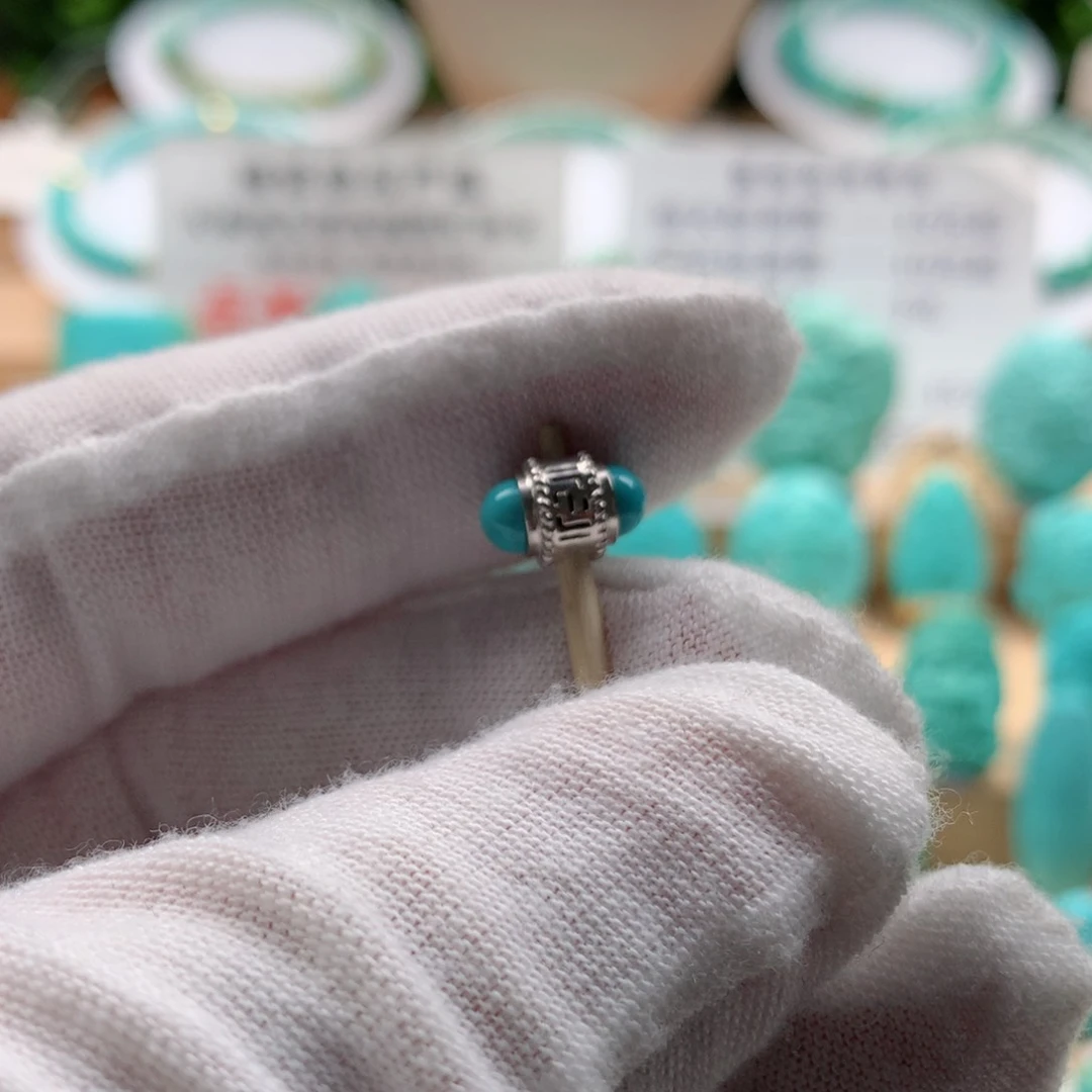 绿松石配饰银S925镶嵌