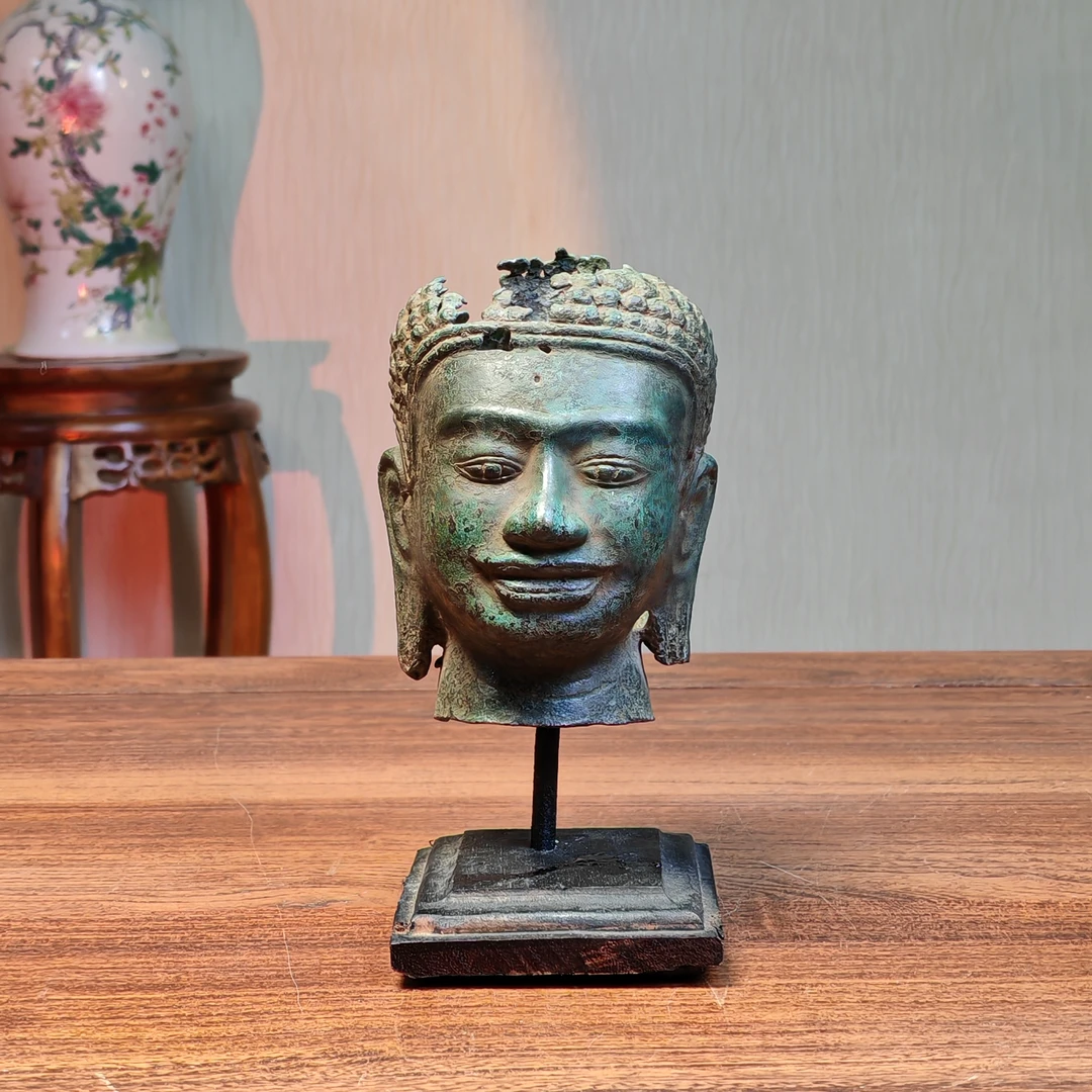 【敲敲专属】明代释迦牟尼铜佛头