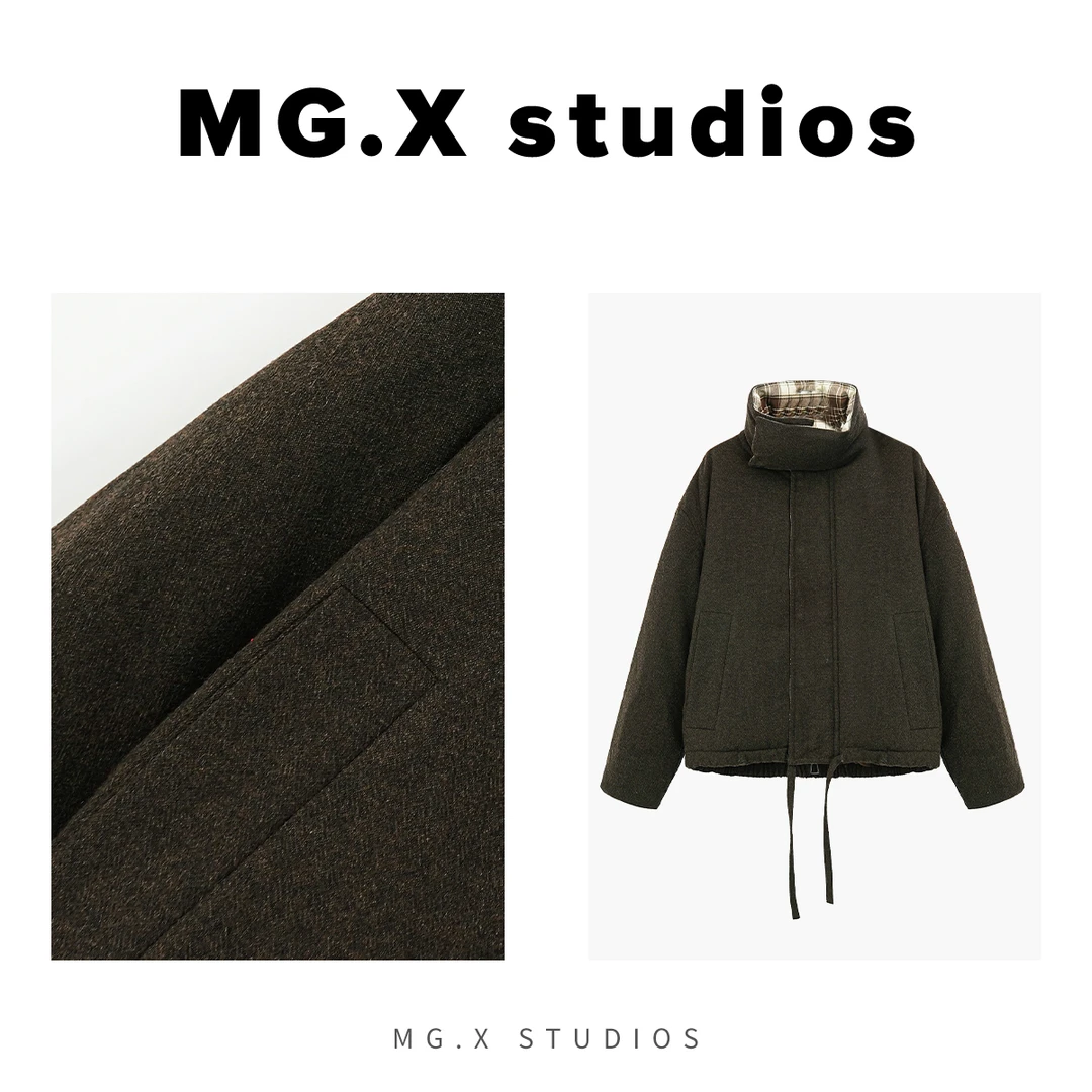 【生活美学】MGX新款宽松设计感时尚休闲棉服上衣女个性外套上衣