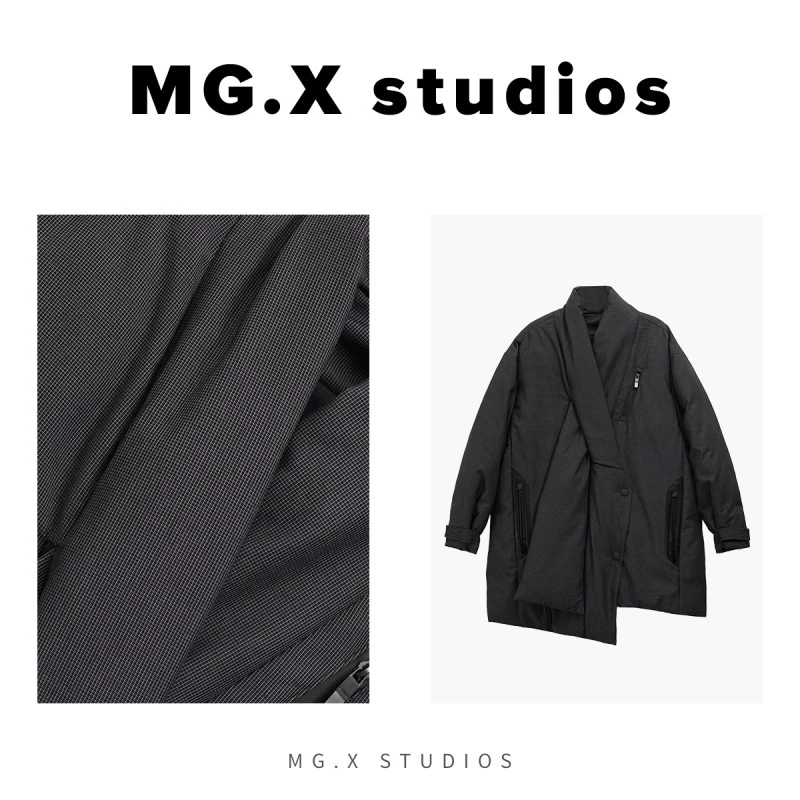 【寂定】MGX新款宽松舒适设计感休闲不规则棉服上衣女百搭外套
