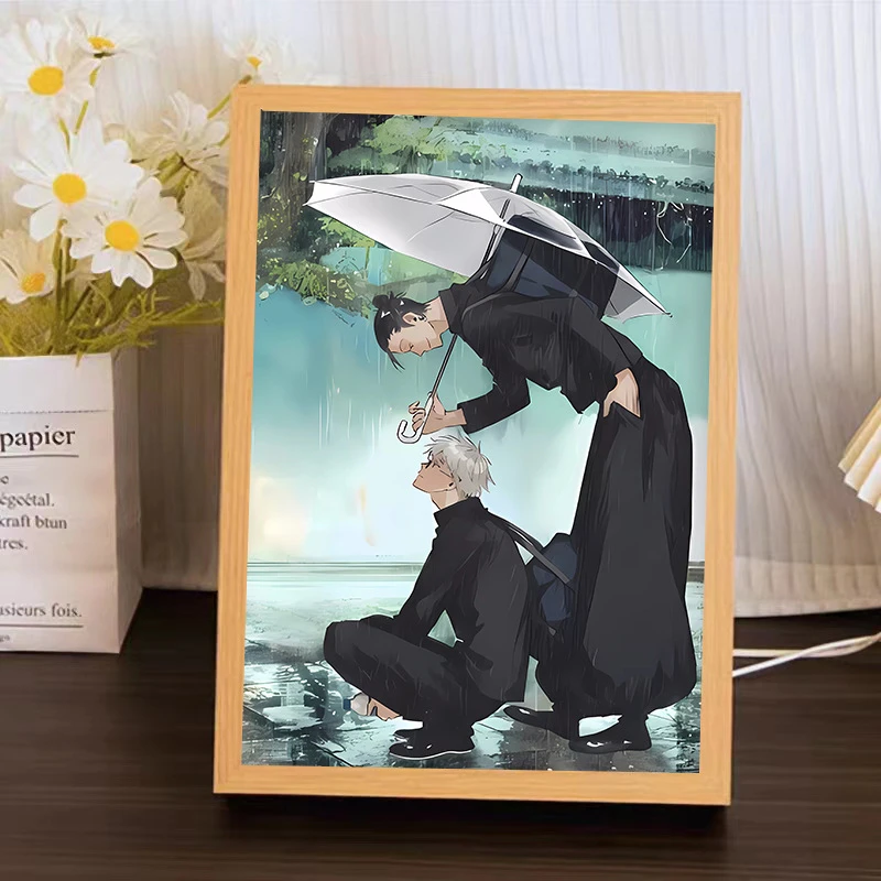 咒术回战同人周边灯光画 五条悟 小夜灯创意卧室周边礼物小夜灯