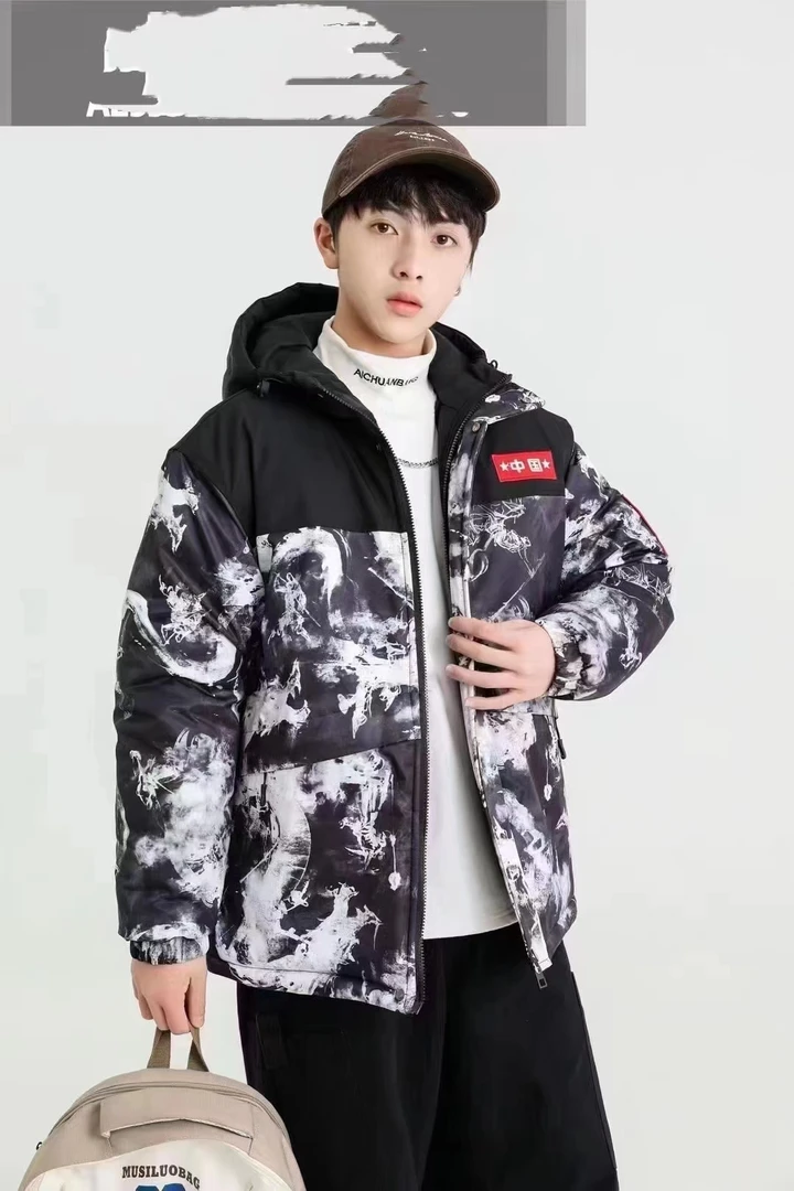 （88318黑色）春款青少年潮牌外套双面双穿