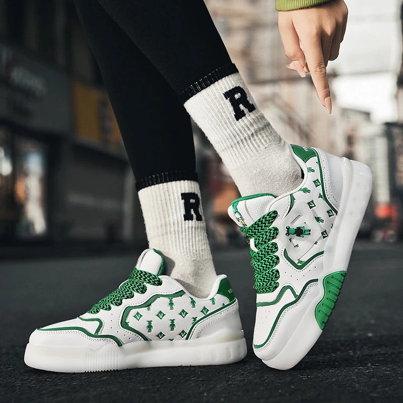 Violentbear/暴力熊暴力熊新款潮流轻奢低帮情侣板鞋B107.D