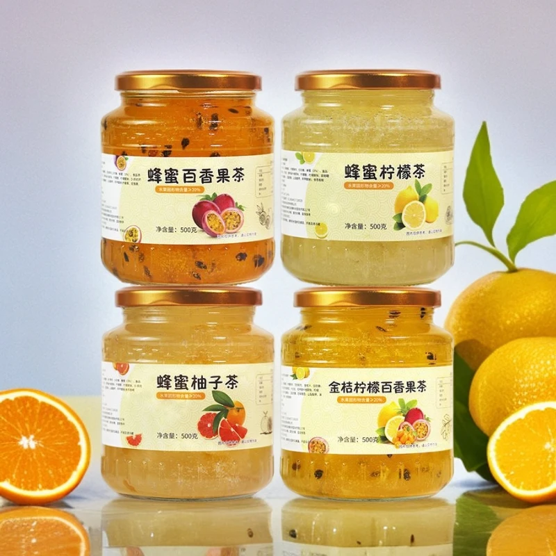 百香果茶酱蜂蜜柚子柠檬茶饮料冲泡水果茶酱精选夏季风味冲饮佳品