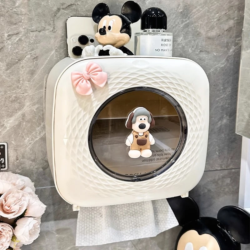 卫生间厕纸盒厕所纸巾盒壁挂式卷纸收纳盒置物架免打孔防水放置盒