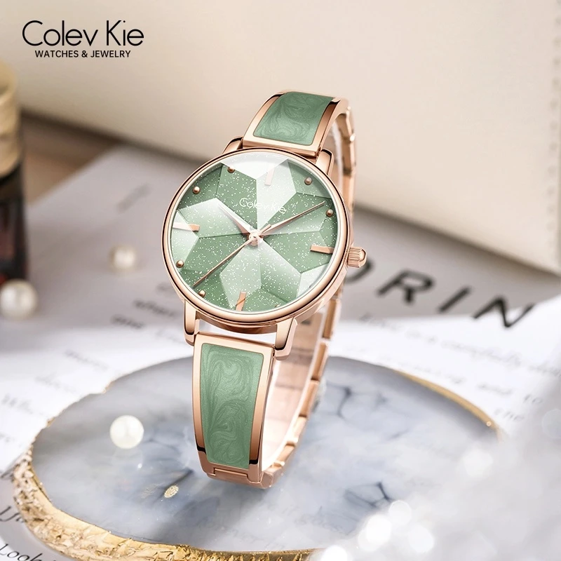 手表女士八芒星新款陶瓷轻奢腕表8012