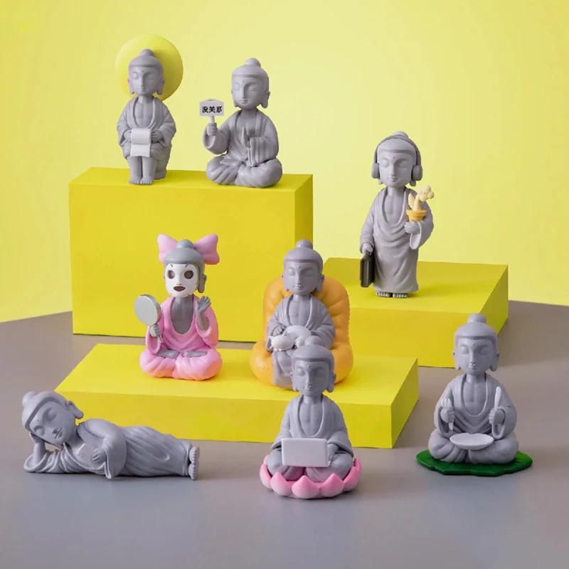 fo了u放平心态佛系可爱潮玩盲盒正网红手办公仔礼物摆件原创设计