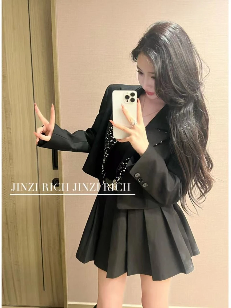 甜美TIMI 韩版小西装气质时尚带亮片西装外套TIMI422