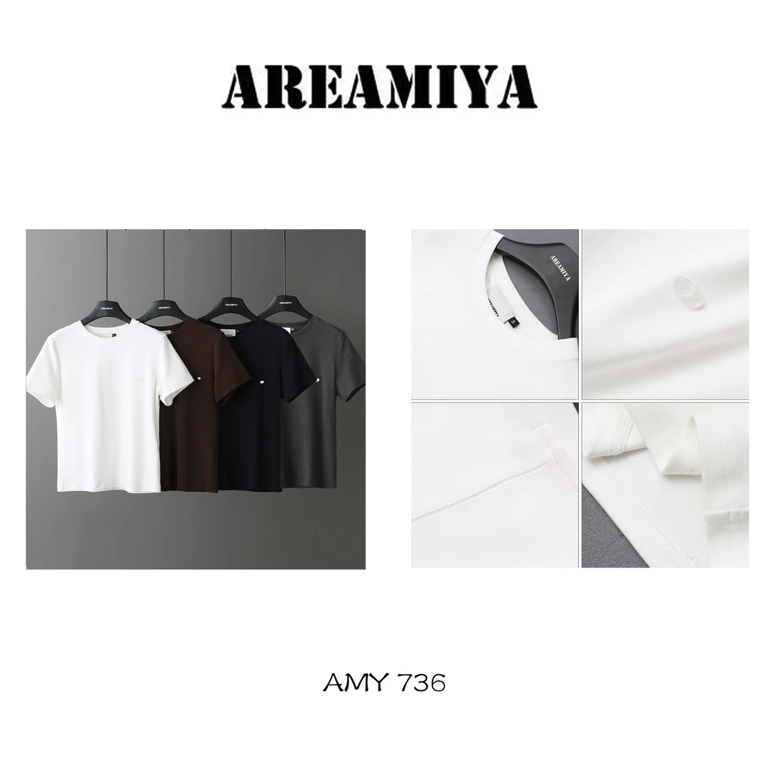 【大潘选品】必备单品小贝壳棉感圆领短袖AMY736-短袖