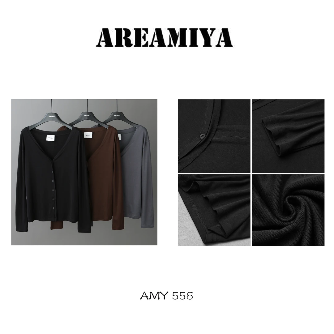 【张然然】穿搭伴侣高级感V领长袖开衫AMY556