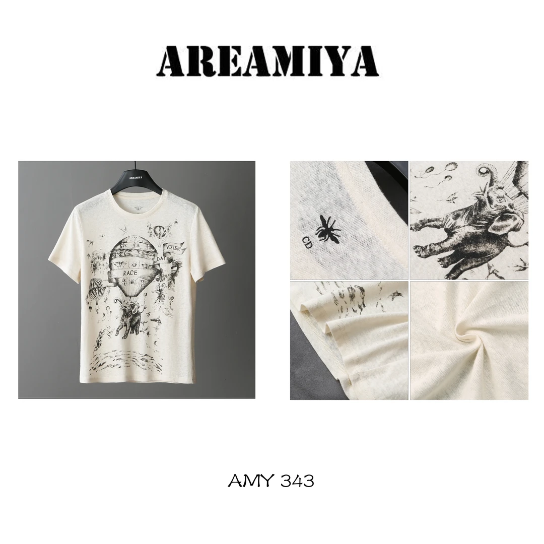 【阿楠推荐】棉麻亲肤热气球印花T恤 AMY343