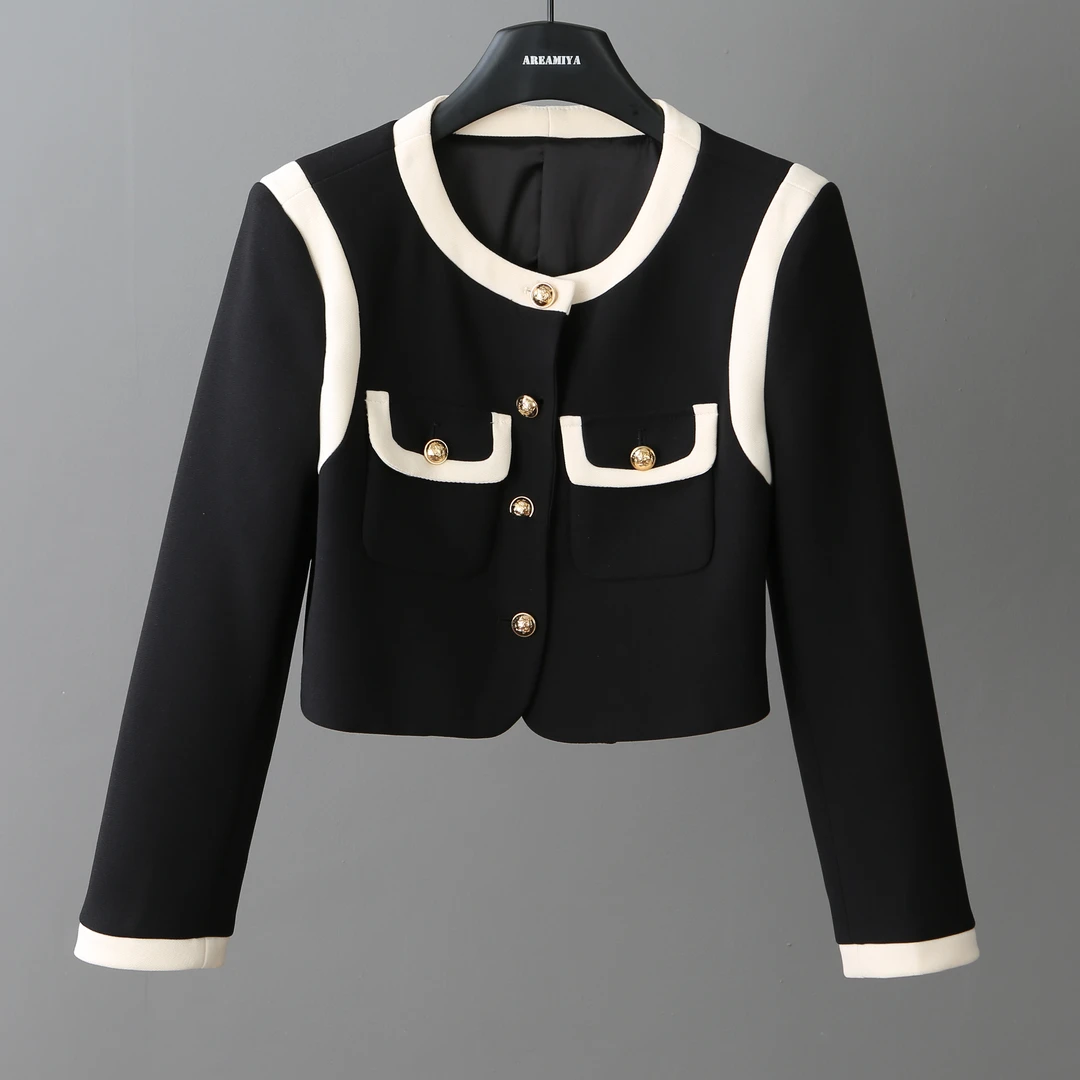 【阿楠】小香风 撞色设计 别致短外套AMY015