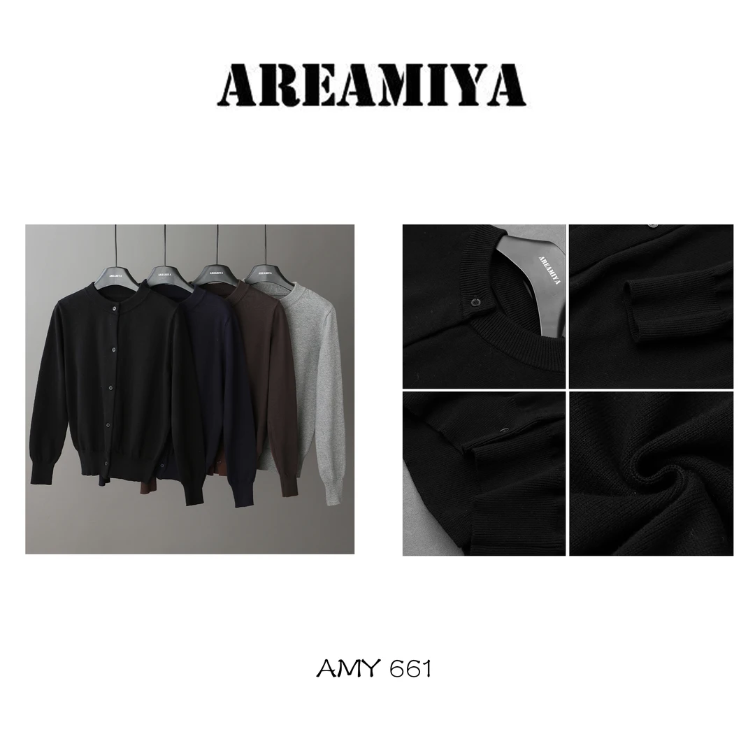 【鑫燃Kiki】减龄公式百搭短款纯棉针织开衫AMY661