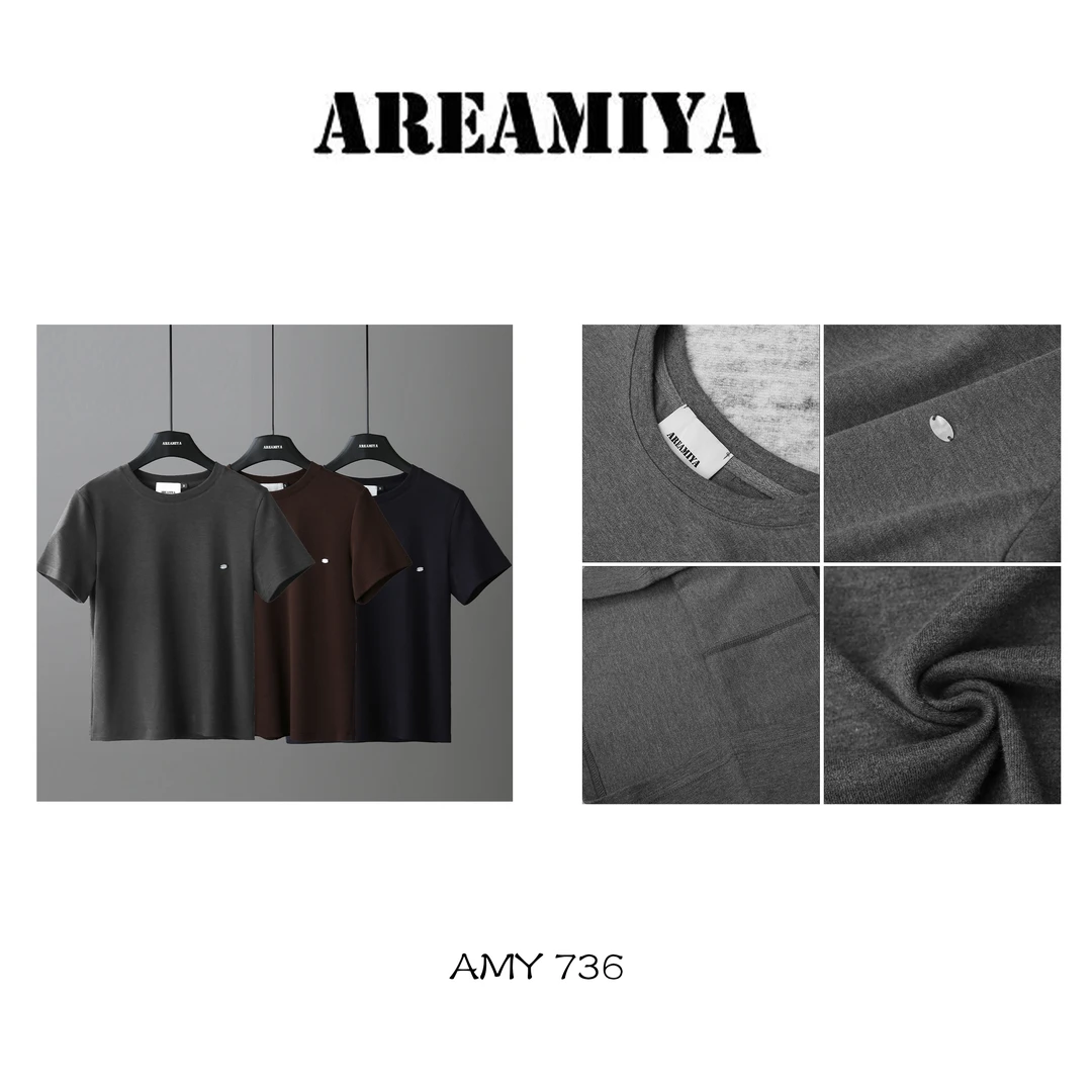 【格乐】必备单品小贝壳棉感圆领短袖AMY736-短袖