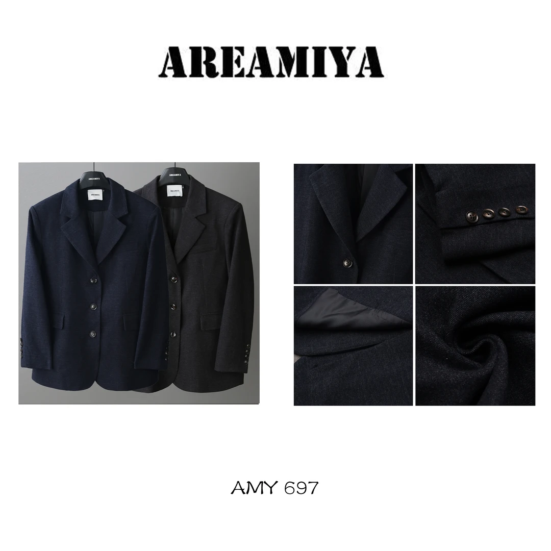 【格乐】绝版昨日极简单排扣西装外套AMY697