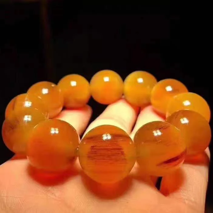 非金属布艺手链 天然羊角手串时尚款通天眼百搭手饰饰品首饰简约