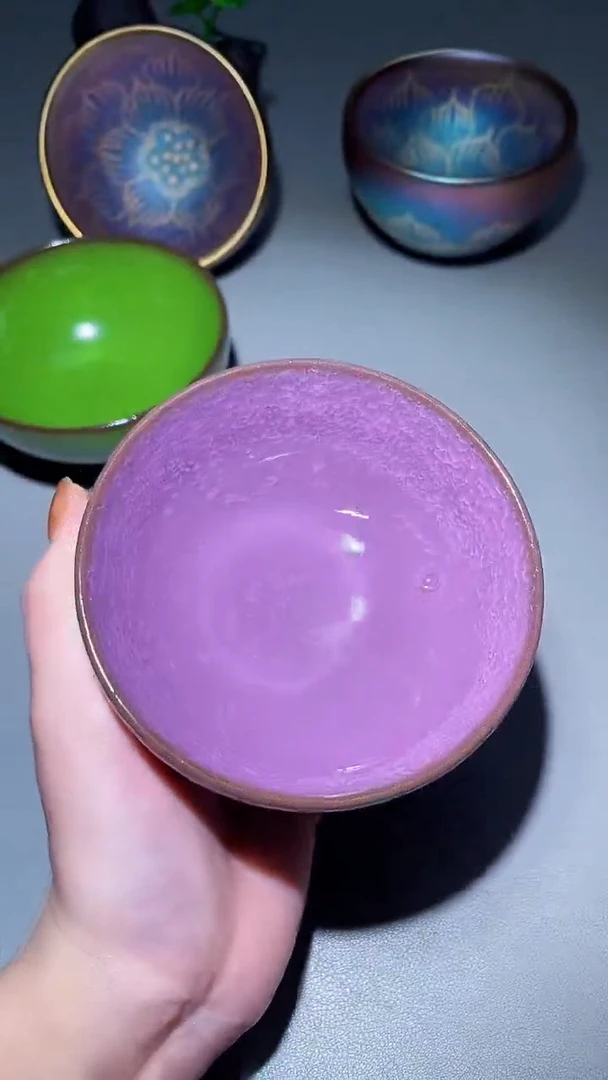 【闪购商品】瓷茶盏紫冰1