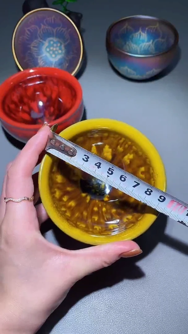 【闪购商品】瓷茶盏黄太阳花束1