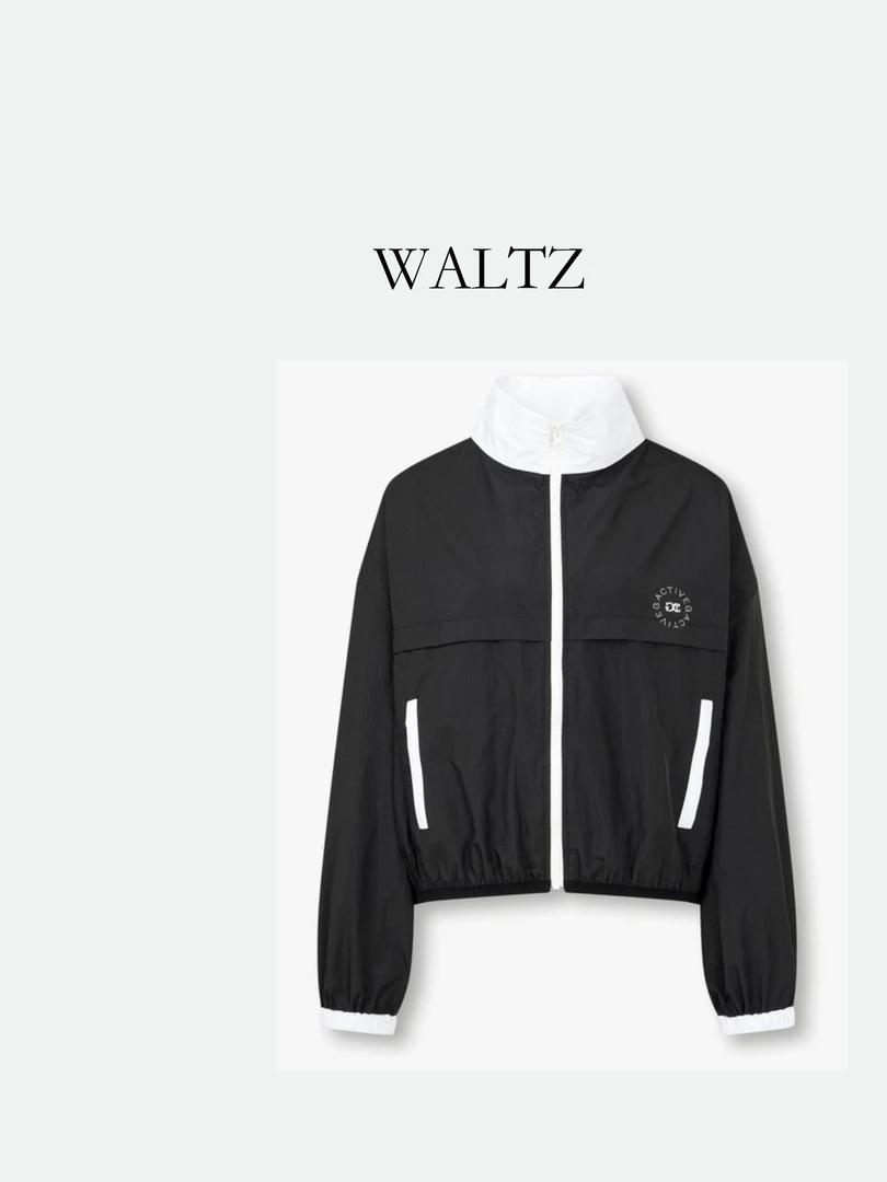 【酷夏】24韩国G家夏款高端女防晒服运动时尚休闲黑色短款上衣外套