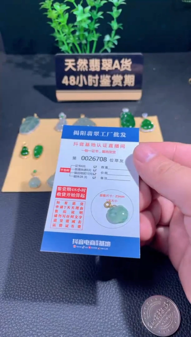 【闪购商品】翡翠颈饰18K金镶嵌翡翠