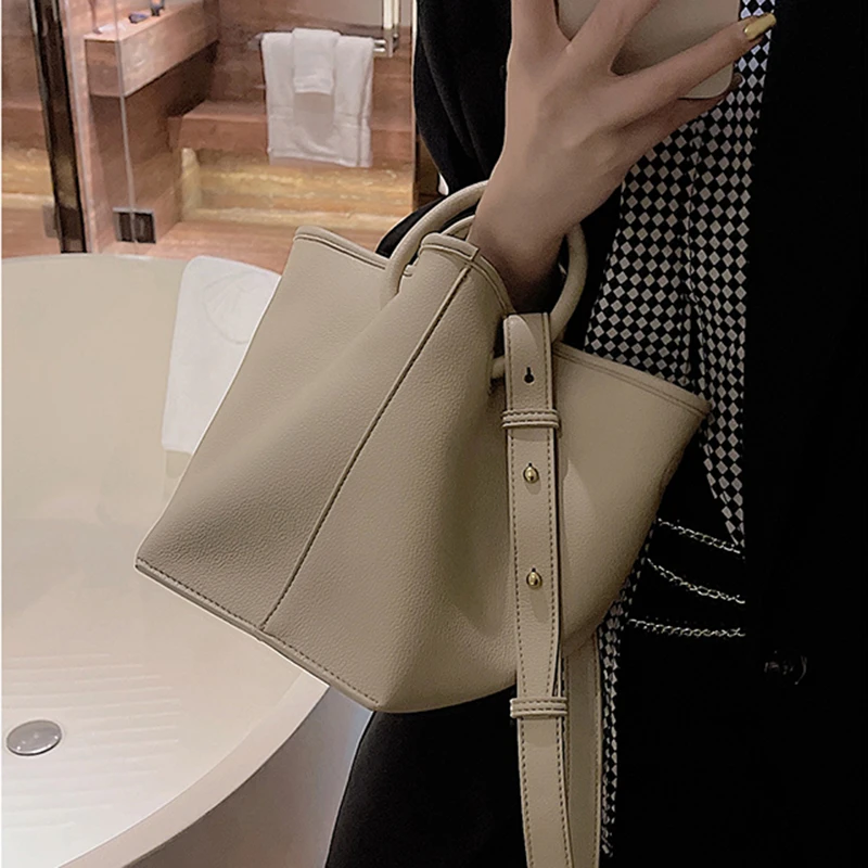 TOUCH MISS托特包包女2024年新款日韩女神范百搭手提水桶包单肩包