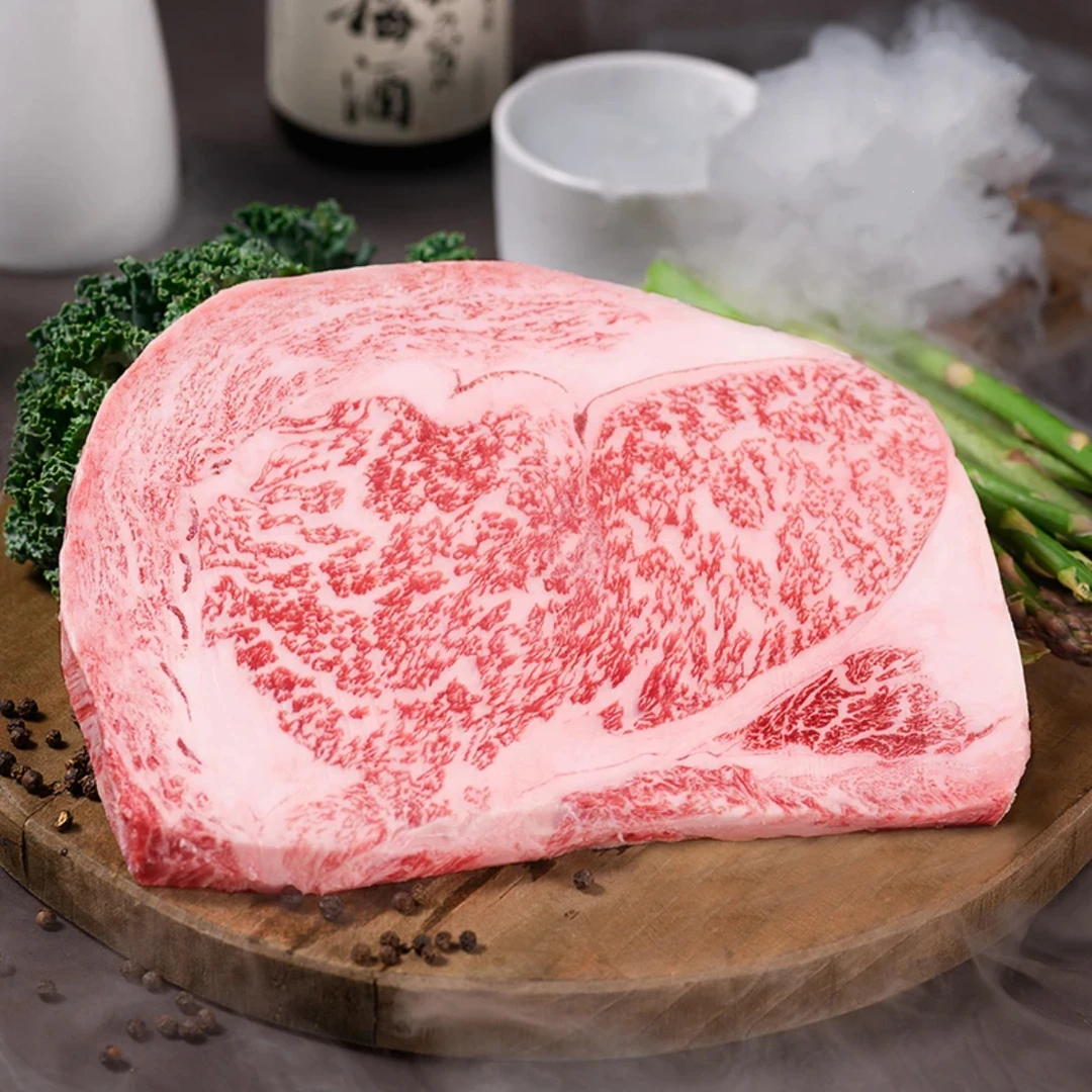 BMS m12和牛 牛排西冷 原切媲美日本神户A5雪花和牛肉 500g装谷饲