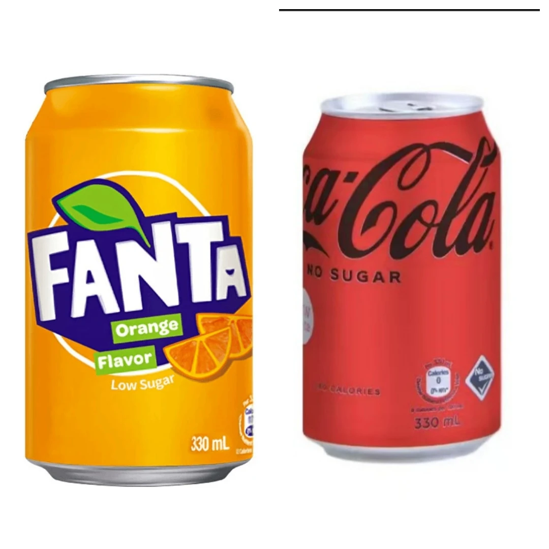 （6瓶）港版 330ml碳酸饮料汽水果味可乐零糖解渴儿童