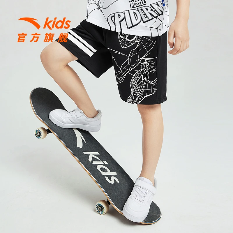 安踏儿童针织短裤2024年 新款男大童吸汗速干休闲百搭短裤