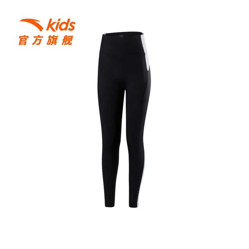 【千金同款】安踏儿童针织打底裤新女大小童亲肤柔软百搭长裤