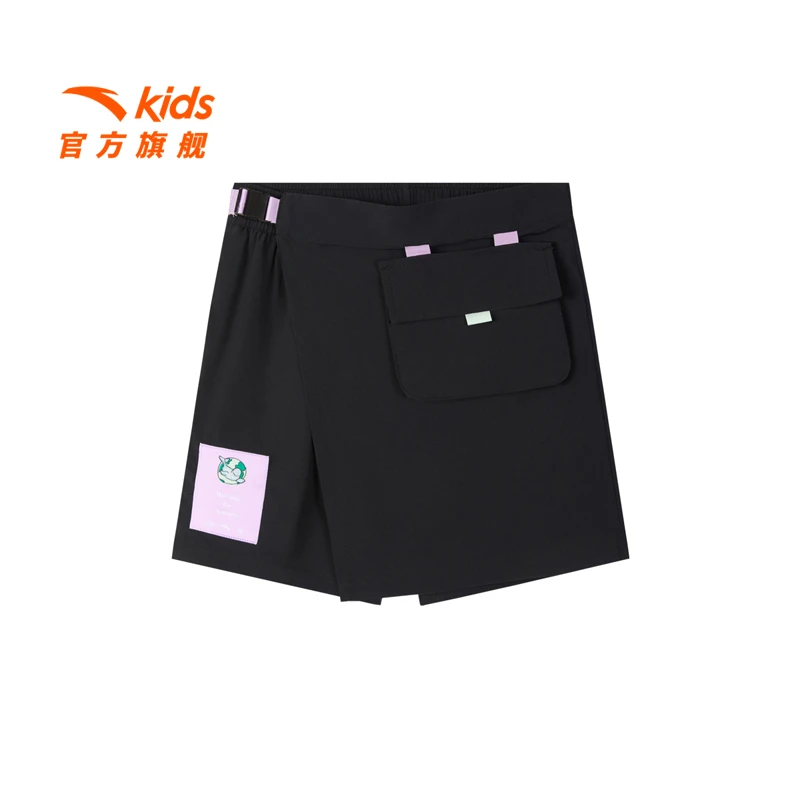 安踏儿童裙子女童短裙新款户外宽松工装裙子运动休闲裤裙