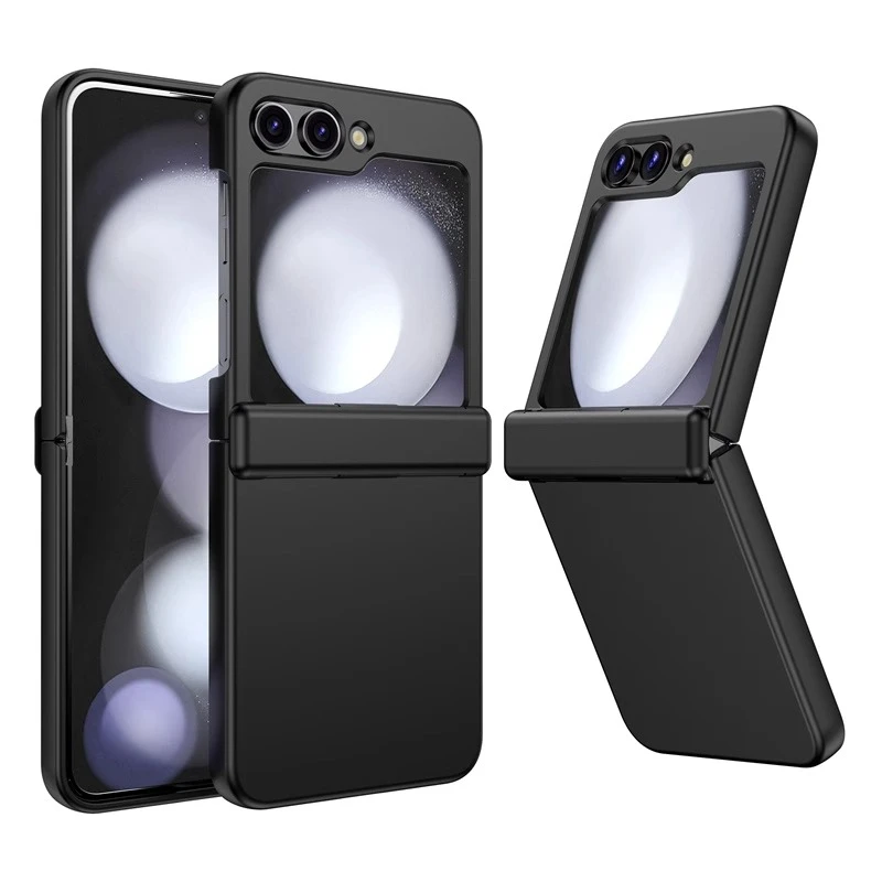 三星Z Flip5代铰链一体纯色超薄磨砂手机壳折叠屏硬壳保护套防摔