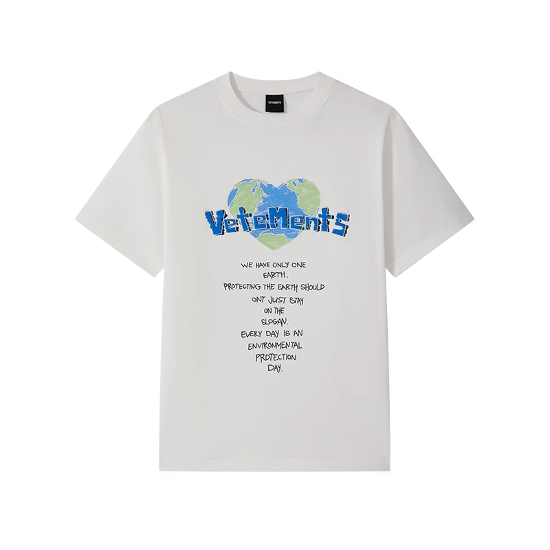 VETEMENTS夏季潮流男士短袖T恤新品情侣休闲简约短袖T恤63352003